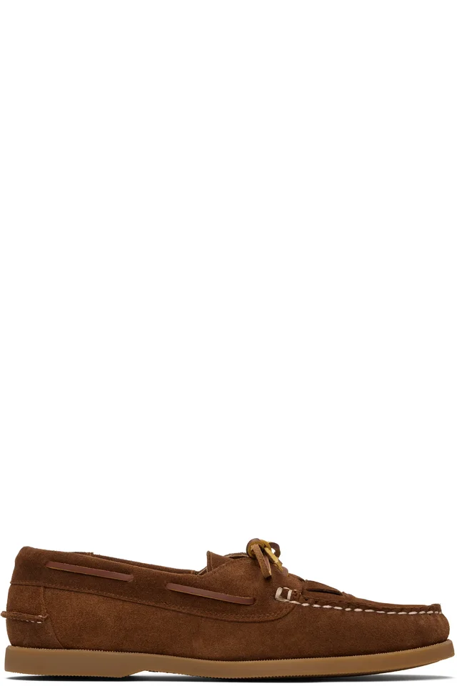 Tan Saler Nautic Suede Boat Shoes, image 1 of 1 from SSENSE