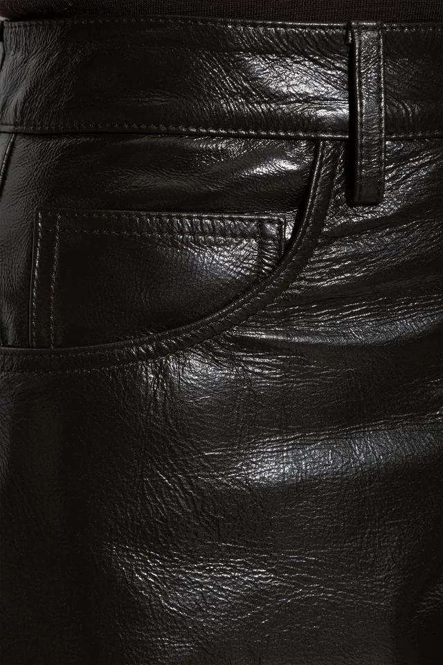 Róhe lacquer baggy leather trousers, photo 4 of 4 from SENSER