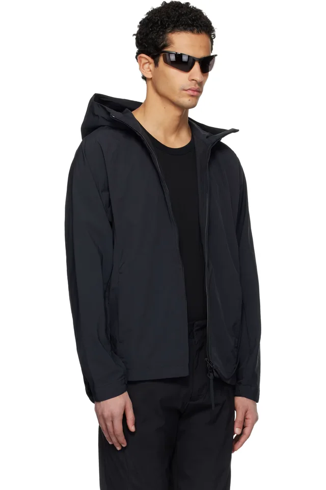POST ARCHIVE FACTION (PAF) Black Opening Jacket, photo 2 of 5 from SSENSE