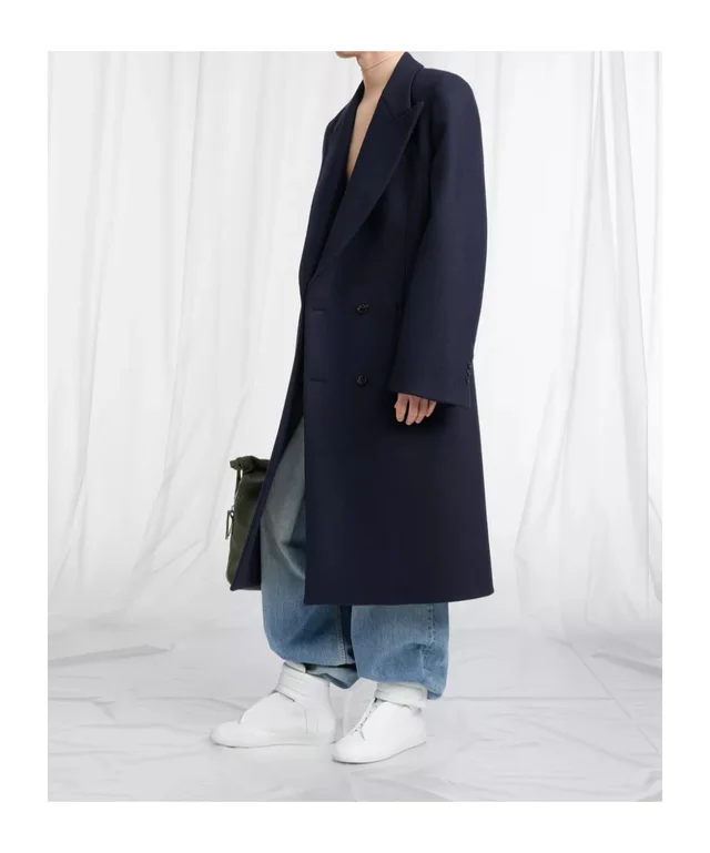 Maison Margiela Double-Breasted Wool Overcoat, photo 3 of 6 from SENSER