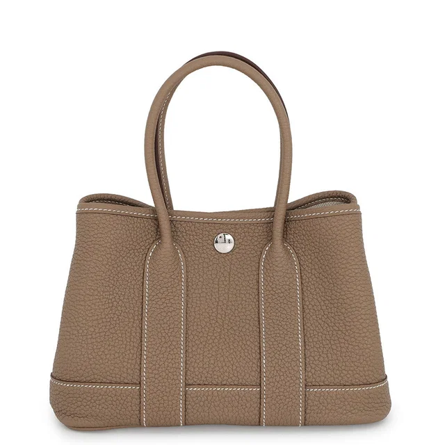 Hermès Neo Garden Etoupe Negonda Leather in Taupe Leather from GALLERY RARE
