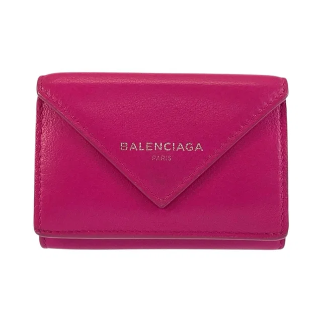 Balenciaga Paper Leather Wallet in Leather from LuxUness
