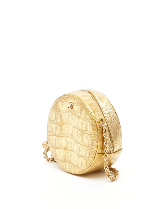 Chanel CC Round Chain Shoulder Bag in Crocodile from A Retro Tale, photo 2 of 10