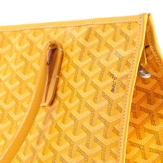 Goyard Marquises Bag Coated Canvas in yellow Coated canvas from Rebag, photo 6 of 7