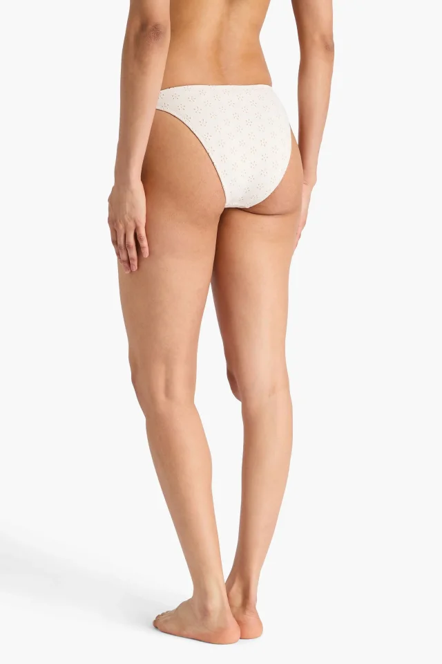 Peony Swimwear Recycled Broderie Anglaise Bikini Bottoms, photo 3 of 4 from THE OUTNET