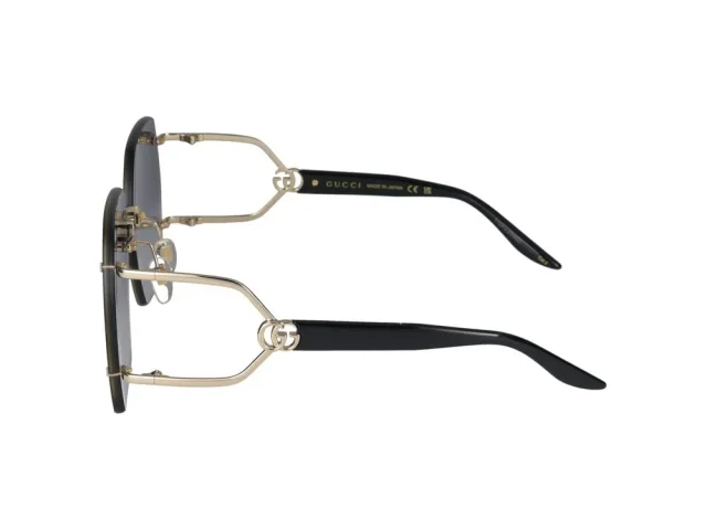 Gucci Gg1562s Oversized Rimless Metal Sunglasses — Gold in Gold from HEWI, photo 2 of 4