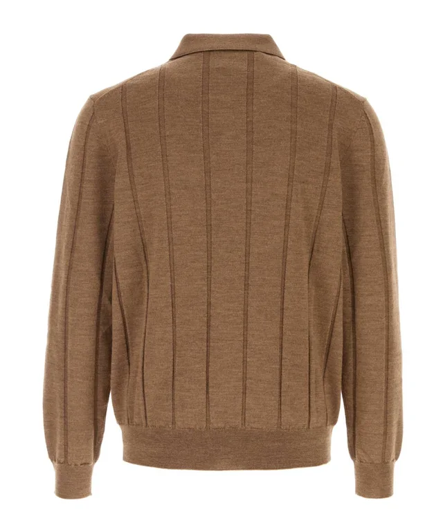 Canali Long-sleeve polo-collar sweater, photo 2 of 2 from SENSER