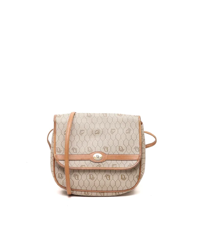 Dior Honeycomb Crossbody Bag in Coated canvas from A Retro Tale