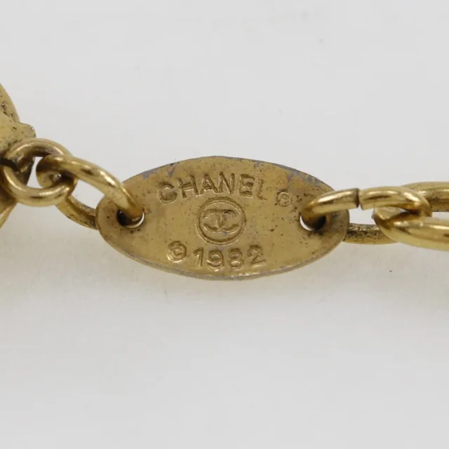 Chanel Vintage Long Chain Necklace Gold Plated in Gold Gold-plated metal from LuxUness, photo 5 of 6