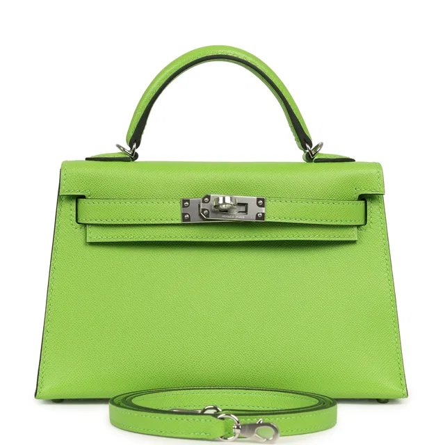 Hermès Kelly Sellier 20 Granny Madame Palladium Hardware in Lambskin from Madison Avenue Couture