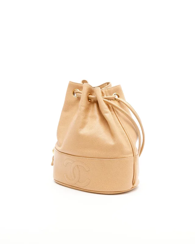 Chanel CC Caviar Bucket Bag in Caviar leather from A Retro Tale, photo 2 of 7