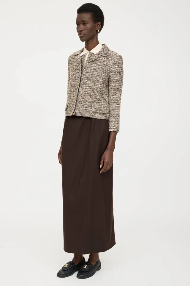 Chanel Fall 1998 Wool Buttoned Skirt in Wool from VSP Consignment, photo 2 of 2