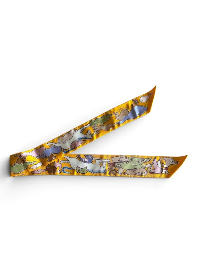 32. Hermes Silk Twilly - New in Box in Silk from Luxury Promise