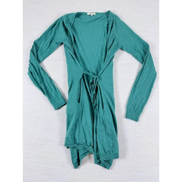 Etro Milano Cashmere Silk Wrap Cardigan Teal Green Longline Made In Italy 44 in green Silk from Poshmark