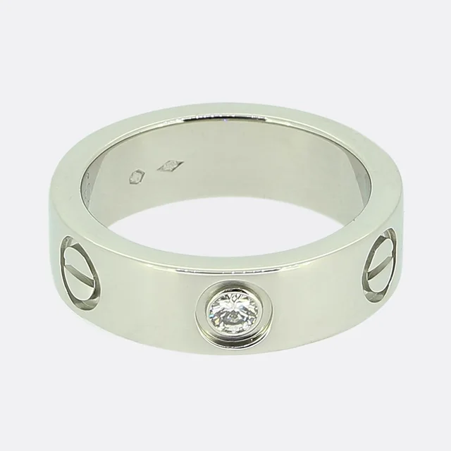 Cartier One Diamond LOVE Ring Size K (50) from The Vintage Jeweller
