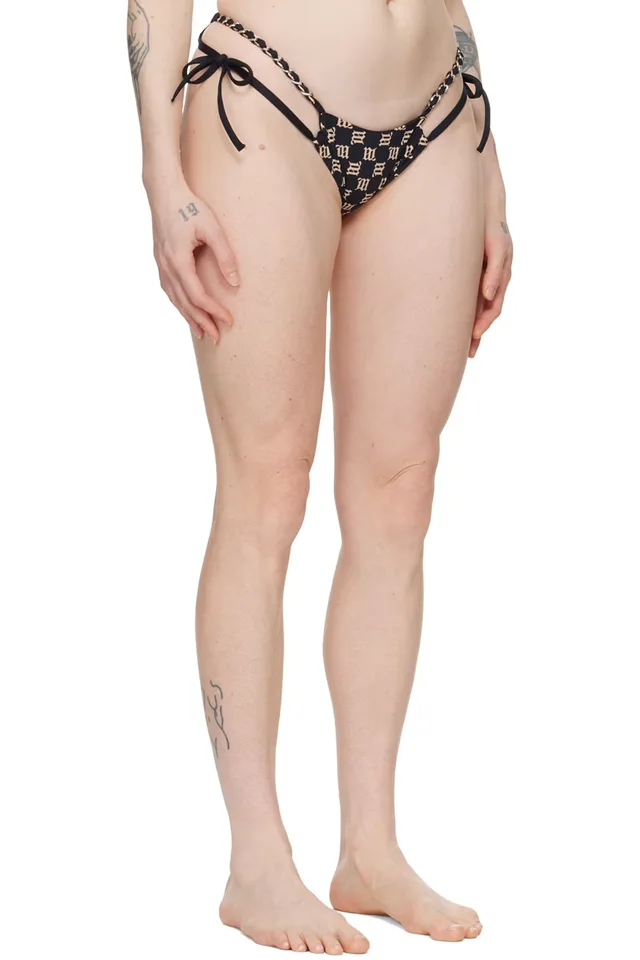 MISBHV SSENSE Exclusive Black Monogram Bikini Bottom, photo 2 of 4 from SSENSE