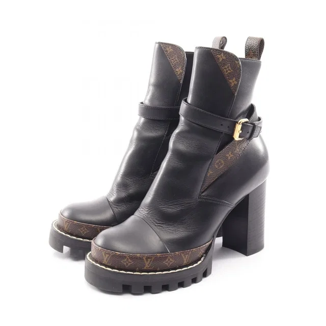 Louis Vuitton Boots Star Trail Line Leather Canvas in Canvas from The Reluxe
