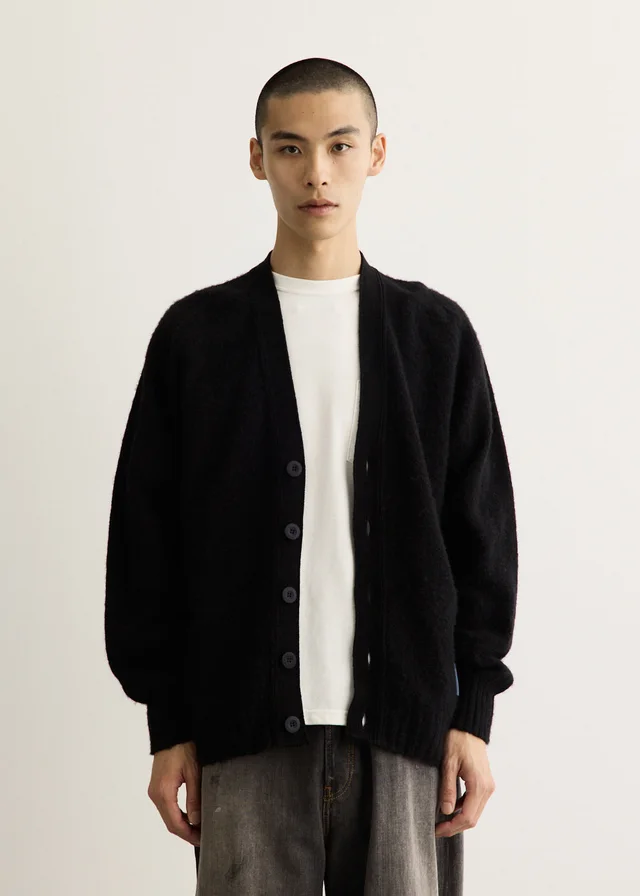 HOWLIN Shaggy Bear Cardigan in Black from Incu, photo 1 of 1