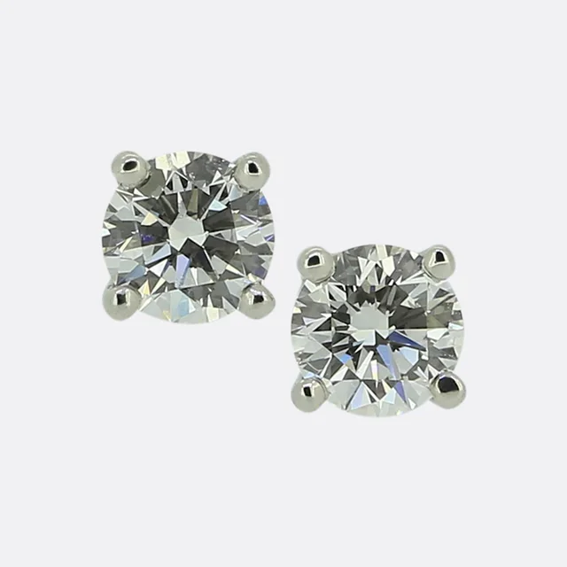 Tiffany & Co. 0.40 Carat Diamond Stud Earrings from The Vintage Jeweller
