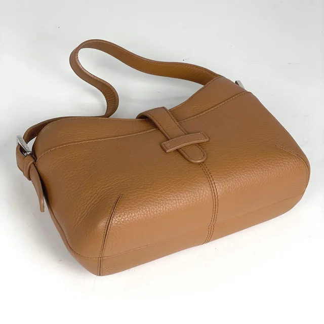 Loewe Logo Shoulder Bag Leather Brown in Brown Leather from The Reluxe, photo 2 of 2