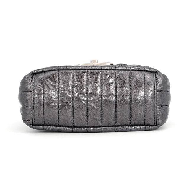 Balenciaga Monaco BB Logo One Shoulder Bag MetalicGray787896 Leather Size Small in Leather from GALLERY RARE, photo 3 of 3