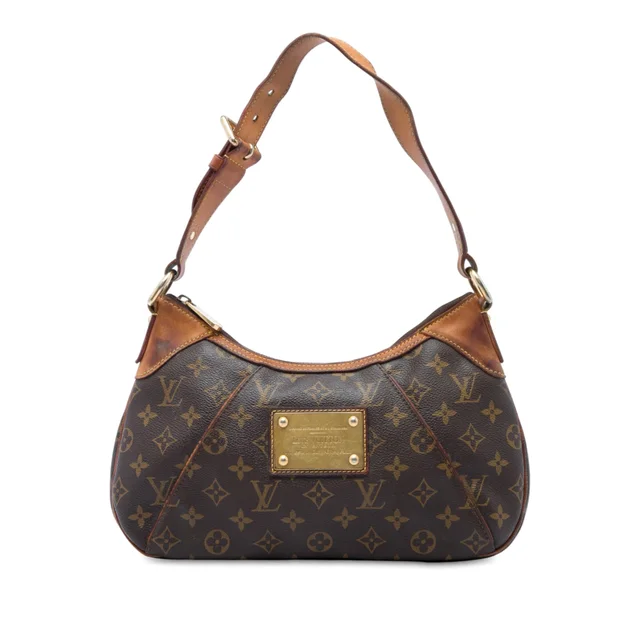 Brown Louis Vuitton Monogram Thames PM Shoulder Bag in Brown Coated canvas from Designer Revival