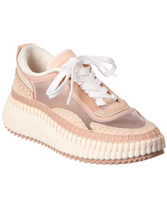 Chloé Nama Nylon & Suede Platform Sneaker, image 1 of 1 from Gilt