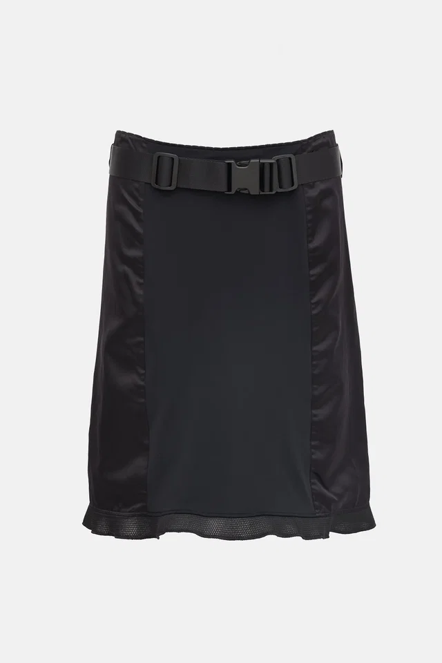 Miu Miu FW 1999 Satin Buckle Skirt in Satin from VSP Consignment