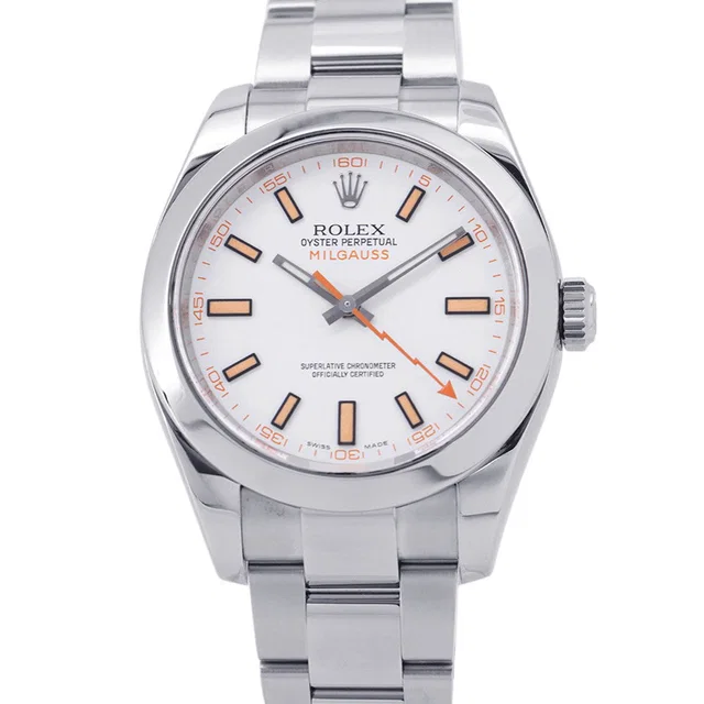 Rolex Milgauss W40mm Stainless Steel White Dial116400 in White from GALLERY RARE
