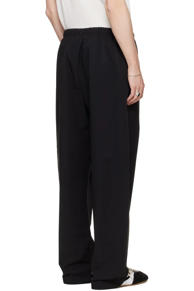 Fear of God ESSENTIALS Black Active Trace Track Pants, photo 3 of 4 from SSENSE