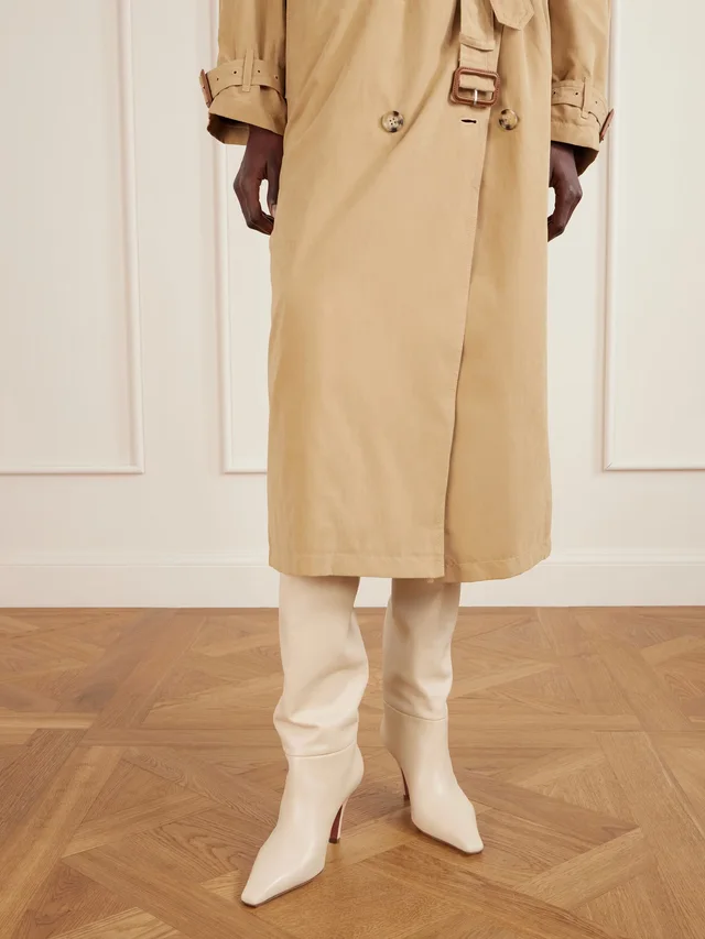 AMINA MUADDI Jamie leather over-the-knee boots in White, photo 2 of 2 from NET-A-PORTER (Canada)