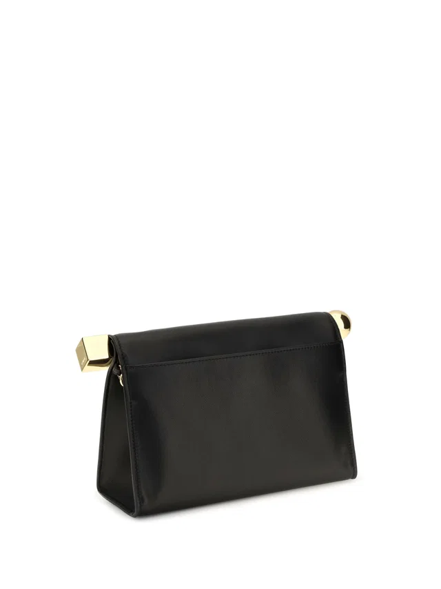 Jacquemus Clutch — Black Leather in Black Leather from HEWI
