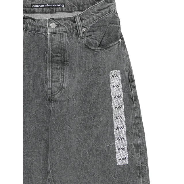 Alexander Wang crystal-embellished jeans, image 1 of 1 from SENSER