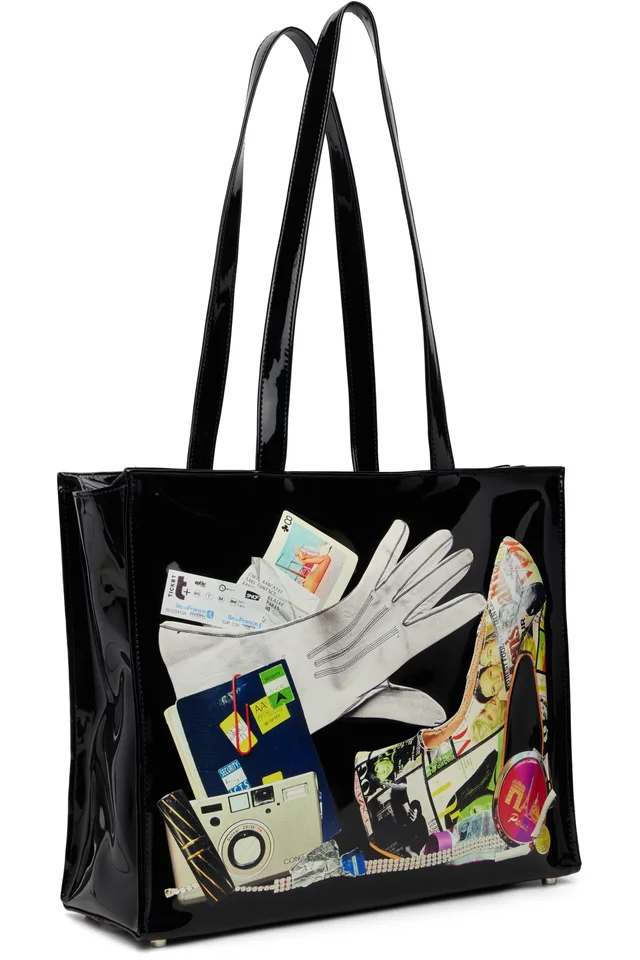 VAQUERA Black Trompe L'Oeil Tote, photo 2 of 2 from SSENSE