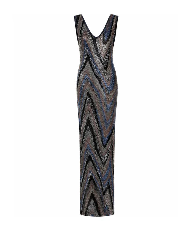Missoni V-neck multi-colored maxi dress, photo 2 of 2 from SENSER