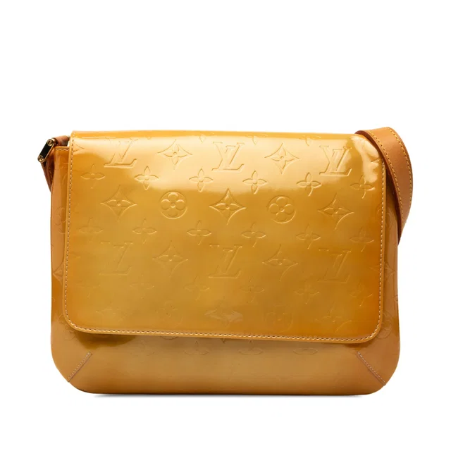 Beige Louis Vuitton Monogram Vernis Thompson Street Shoulder Bag in Beige Leather from Designer Revival