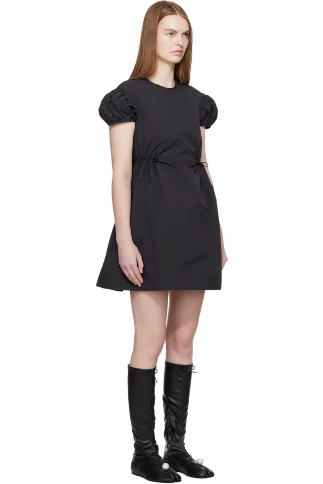 Cecilie Bahnsen Black CBcarla Minidress, photo 2 of 4 from SSENSE