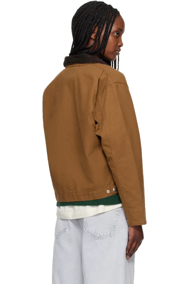 Carhartt Work In Progress Brown OG Detroit Jacket, photo 3 of 4 from SSENSE