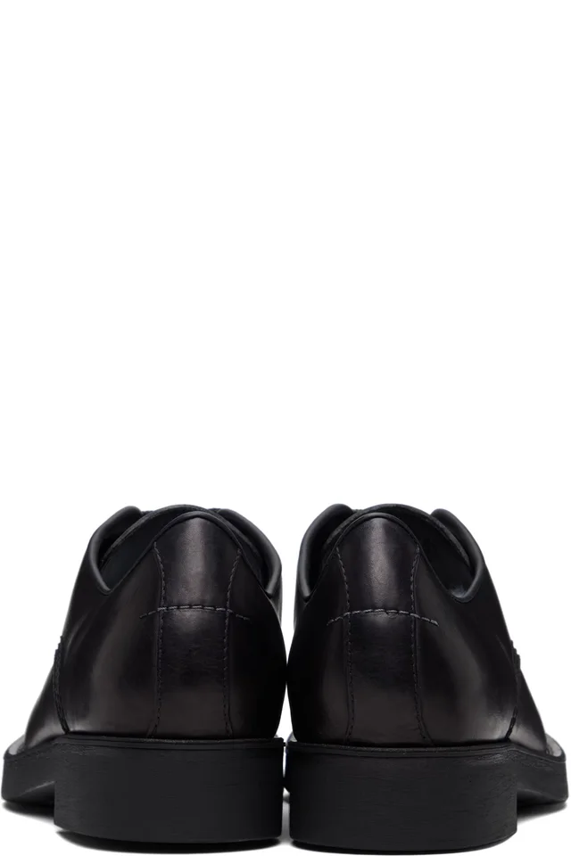 MM6 Maison Margiela Black Lace-Up Derbys, photo 2 of 5 from SSENSE