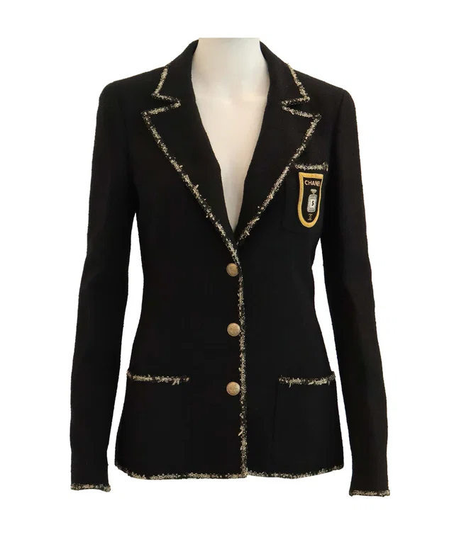 Chanel Navy Dwp Jacket 38 in Navy from Luxury Promise