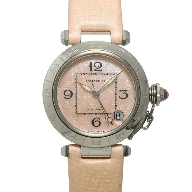Cartier Pasha C W3107099 Limited Christmas Pink Shell Dial Ladies in Pink Satin from Luxury Promise