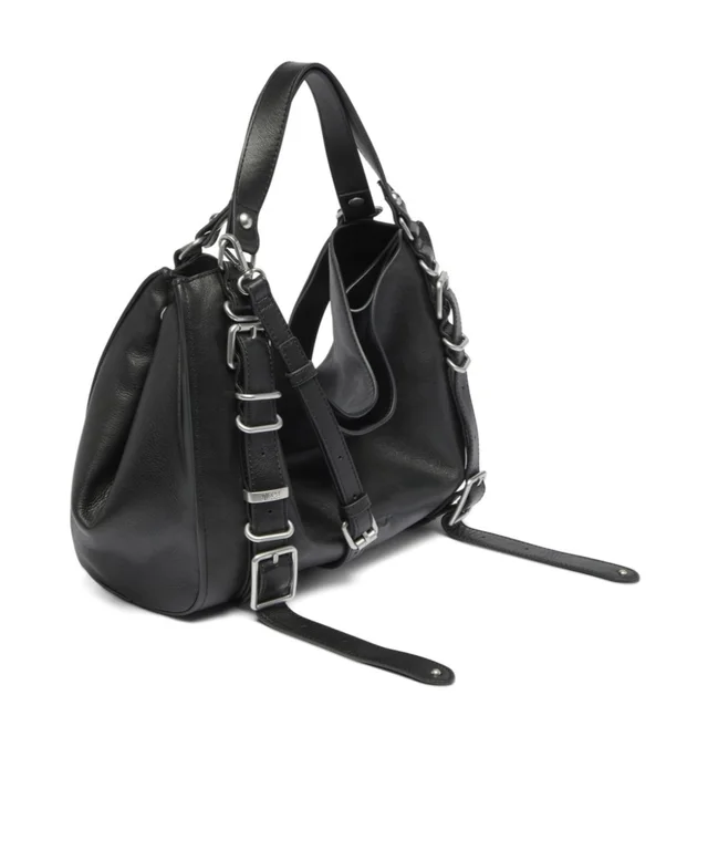 Diesel D-One-Medium top-handle bag in treated leather, photo 2 of 6 from SENSER