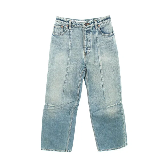 Balenciaga Cotton Denim Pants in Denim from LuxUness