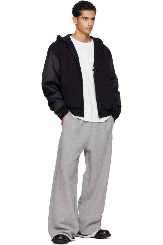 MM6 Maison Margiela Black Hooded Jacket, photo 4 of 4 from SSENSE