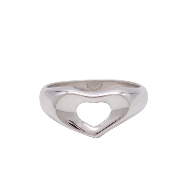 Tiffany & Co. New Open Heart Ring Silver in Silver from The Reluxe