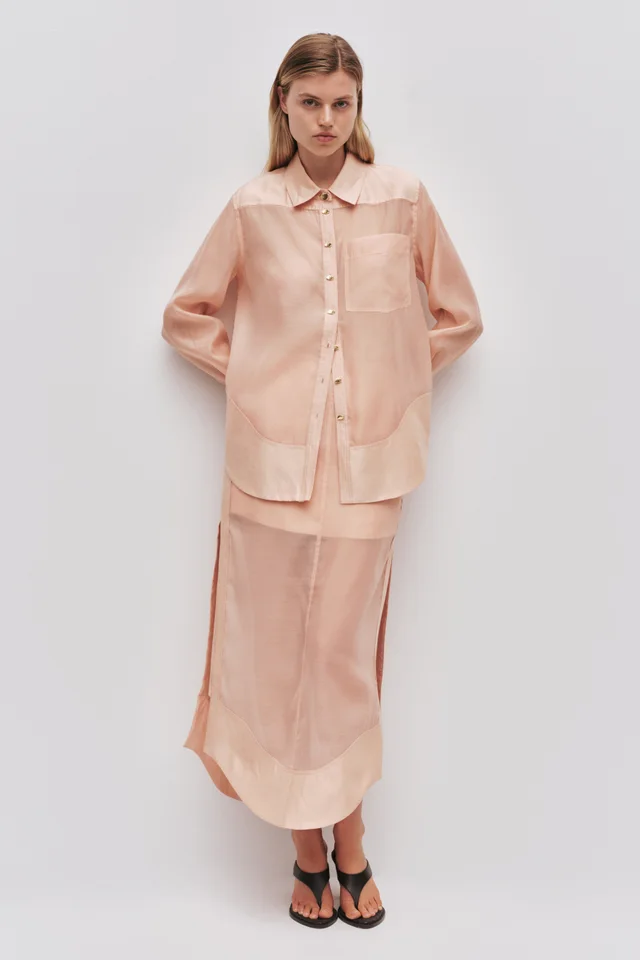 AJE Capture Shirt in Beige from Aje, photo 1 of 1