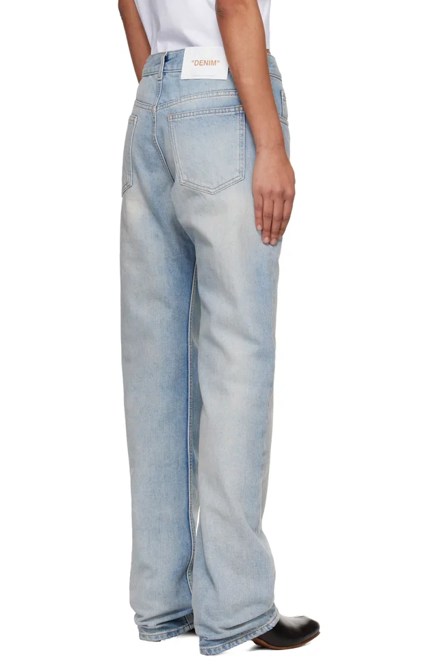 Off-White Blue New 90S Fit Jeans, photo 3 of 4 from SSENSE
