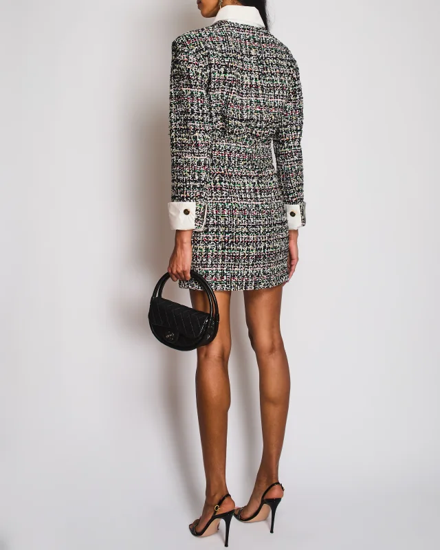 Chanel 23/C Black Tweed Zip Midi Dress with Detachable Collar and Cuff Detail Size FR 38 (UK 10) from Sellier, photo 2 of 5