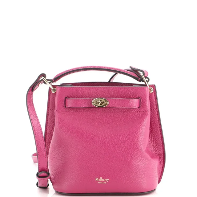 Mulberry Islington Bucket Bag Leather Small in pink Leather from Rebag