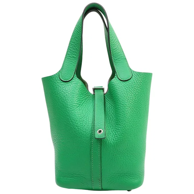 Hermès 2012 Picotin Lock PM Bamboo in Clemence leather from VINTAGE QOO TOKYO